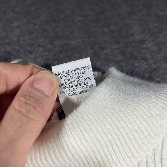 BonWorth Cream Short Sleeve Turtleneck Sweater Women's Med Petite Cashmere Like - Picture 4 of 12